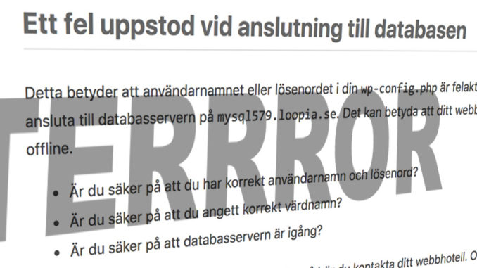 Databasen error NewsVoice-1